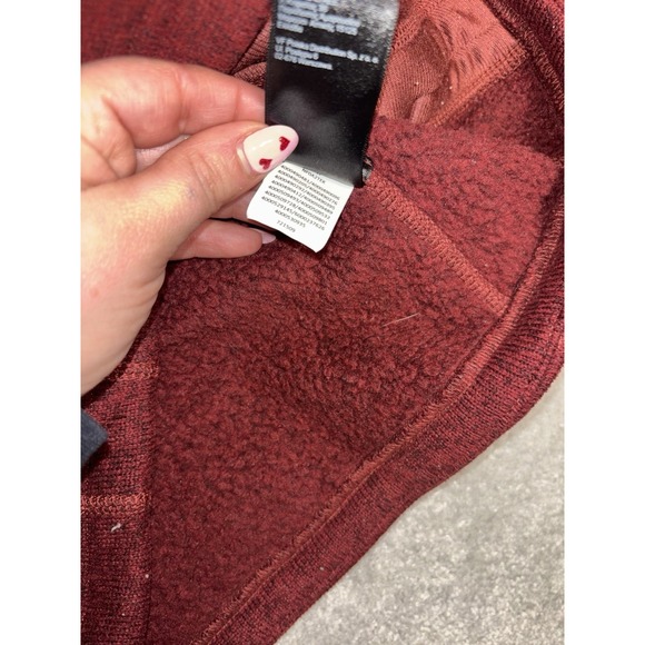 The North Face Crescent Sunset Jacket Barola Red Heather Sweater Women's S - Picture 8 of 10